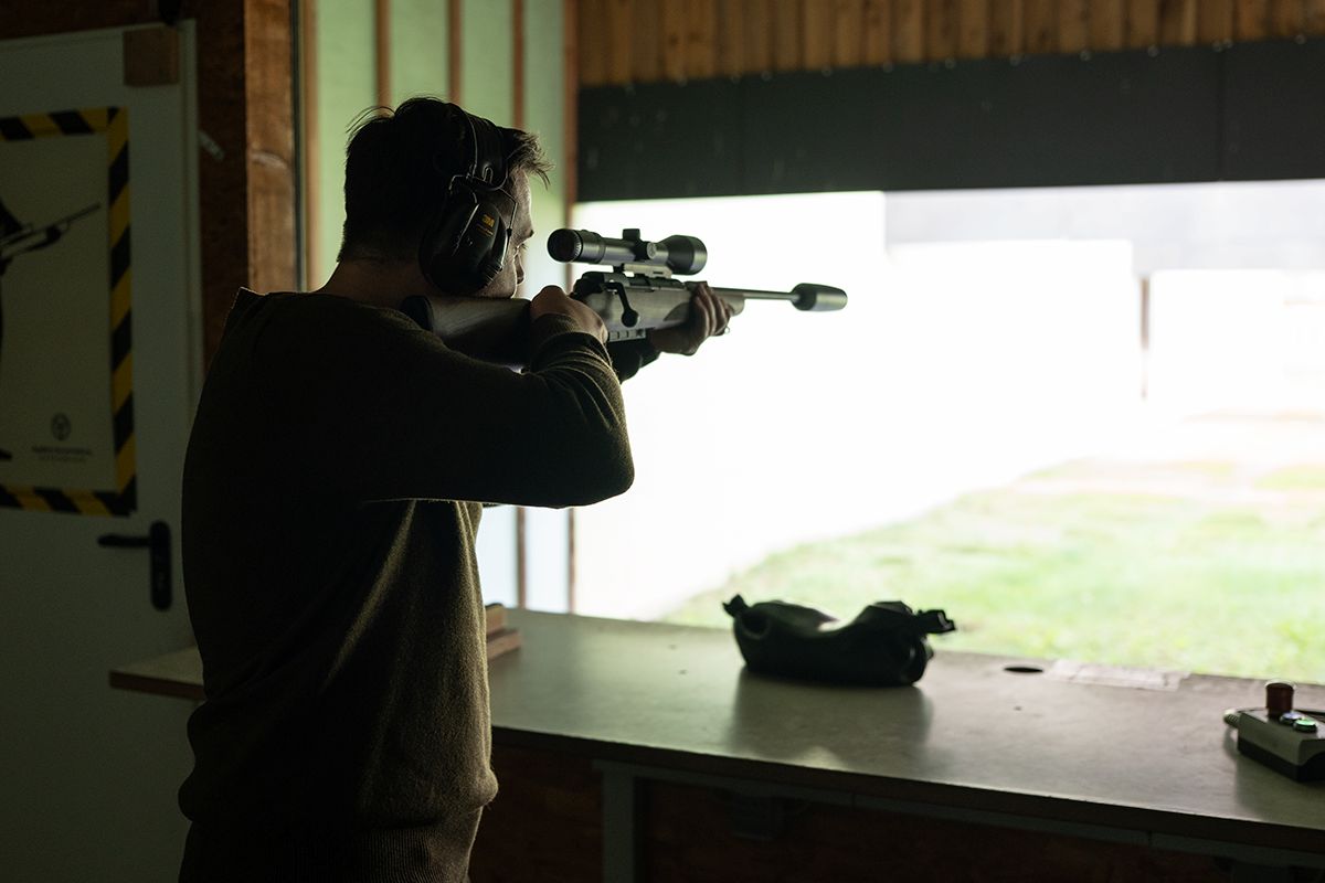 Einschießen stehend null